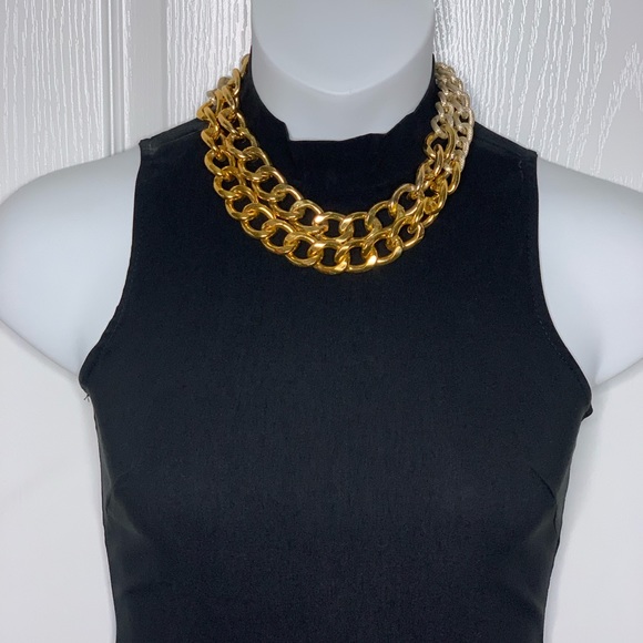 🎈Sleeveless turtleneck long dress in black. size Medium - Picture 5 of 15